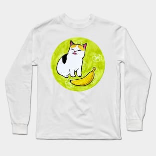 Cat no Banana Long Sleeve T-Shirt